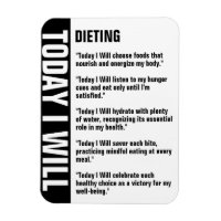 Dieting Goals Reminder Customize Magnet