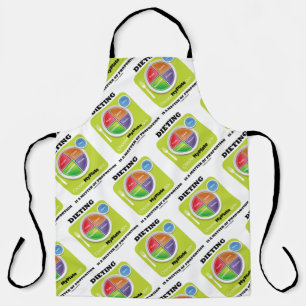 Dieting Is A Matter Of Proportion MyPlate Logo Apron