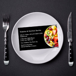 Dietitian And Nutrition Services Business Card