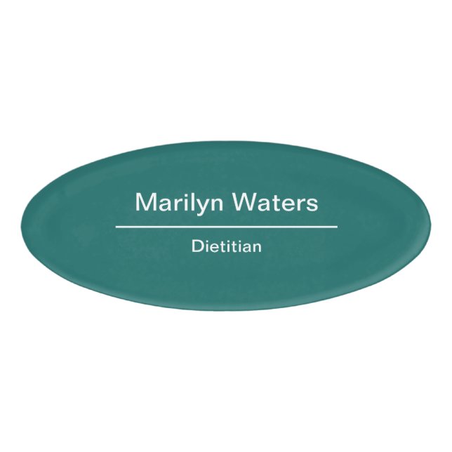 Dietitian And Nutritionist Name Tag (Front)