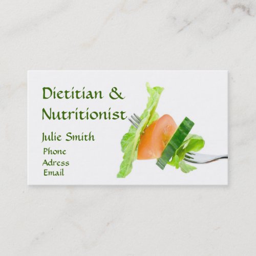 Dietitian Business Card