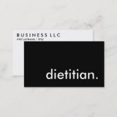 dietitian. business card (Front/Back)