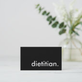 dietitian. business card (Standing Front)