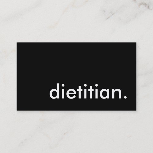 dietitian. business card template