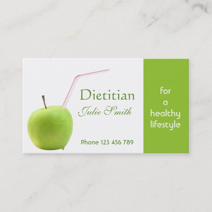 Dietitian Business Card