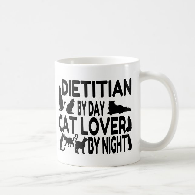 Dietitian Cat Lover Coffee Mug (Right)