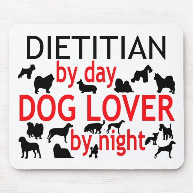 Dietitian Dog Lover Mouse Pad (Front)