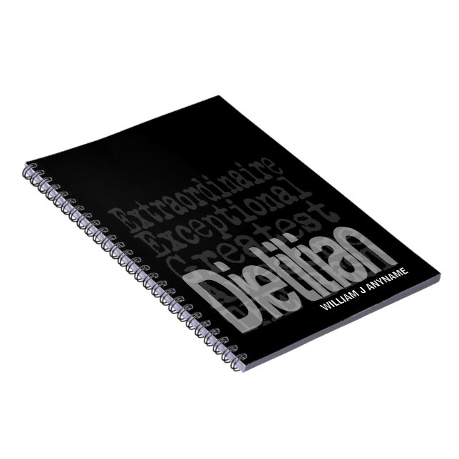 Dietitian Extraordinaire CUSTOM Notebook (Right Side)