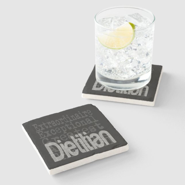 Dietitian Extraordinaire Stone Coaster (Side)
