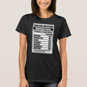 Dietitian Facts Nutritionist Dietary Diet Graphic T-Shirt