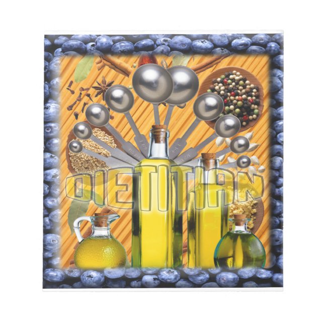 DIETITIAN FOOD COLLAGE LOGO NOTEPAD (Front)