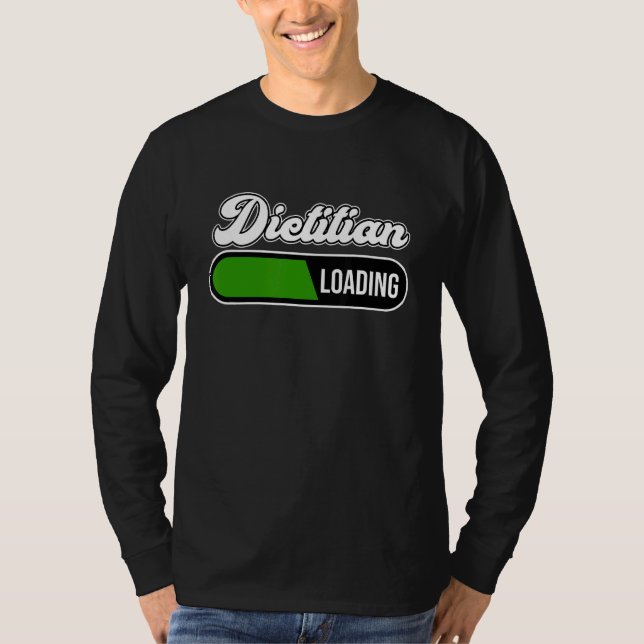 Dietitian Loading Nutritionist Dietary Diet  Graph T-Shirt (Front)