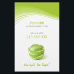 Dietitian / Nutrition Therapy flyer<br><div class="desc">Customizable advertising flyer for dietitians, nutritionists, health and diet counseling or other food related and well-being services - fresh layout and concept with green apple portioned in slices. Click "Customize it" to personalize it with your own info, to modify the layout or to choose a different flyer size. Matching dietitian...</div>