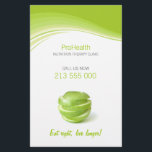 Dietitian / Nutrition Therapy flyer<br><div class="desc">Customizable advertising flyer for dietitians, nutritionists, health and diet counseling or other food related and well-being services - fresh layout and concept with green apple portioned in slices. Click "Customize it" to personalize it with your own info, to modify the layout or to choose a different flyer size. Matching dietitian...</div>