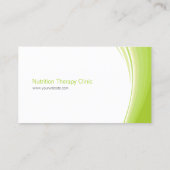 Dietitian / Nutritionist business card (Back)