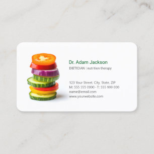 Dietitian Nutritionist Food Therapy  Business Card