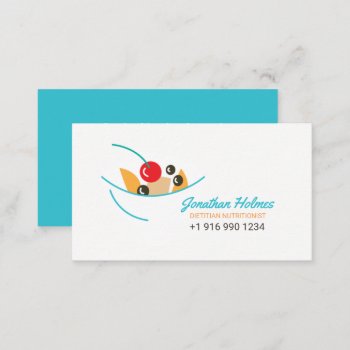 Dietitian Nutritionist Healthy Food Cook Business Card by BluePlanet at Zazzle