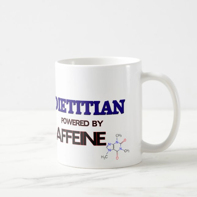 Dietitian Powered by caffeine Coffee Mug (Right)