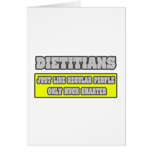 Dietitians...Much Smarter Cards (Front)