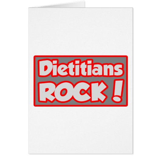 Dietitians Rock! Cards (Front)