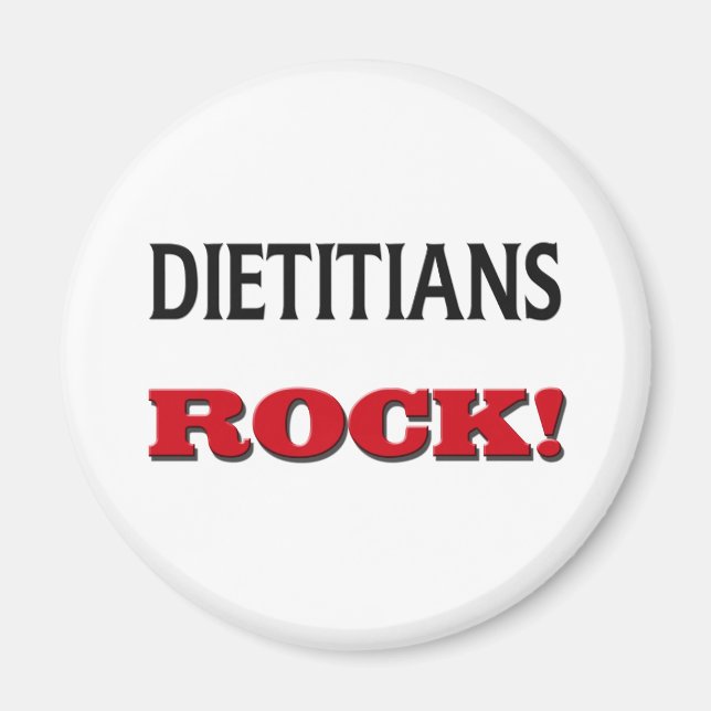 Dietitians Rock Magnet (Front)