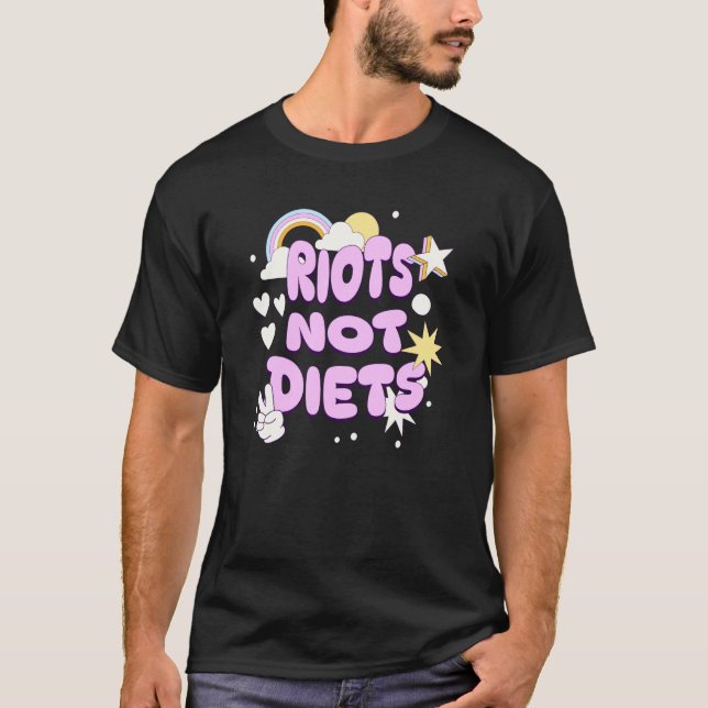 Diets Feminist Foodie Feminism Anti Patriarchy Ret T-Shirt (Front)