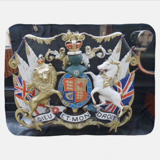 Dieu Et.Mon Droit Baby Blanket (Horizontal)