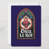 Dieu Le Roi Catholic Monarchist Sacred Heart  (Front)