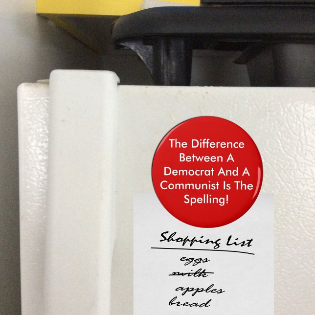 Difference Between A Democrat And A Communist Magnet (Creator Uploaded)