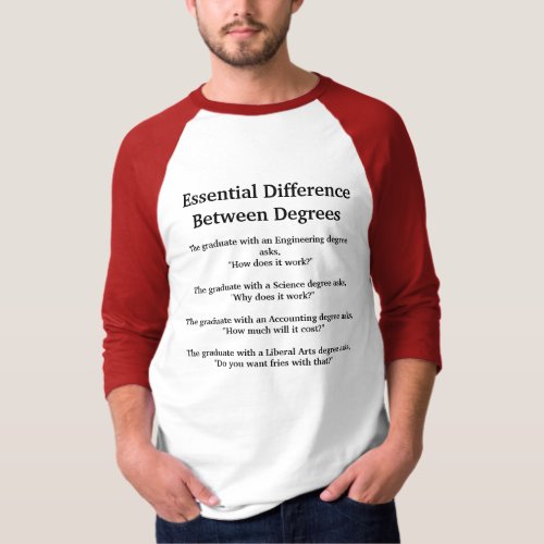 Difference Between College Degrees T_Shirt