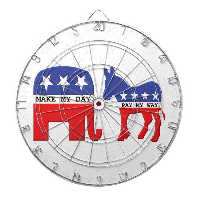 Difference Between Republicans and Democrats Funny Dart Board