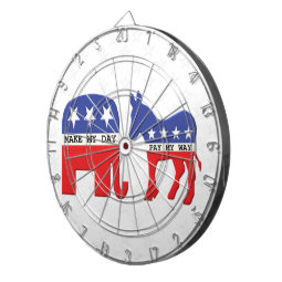 Difference Between Republicans And Democrats Funny Dartboard | Zazzle