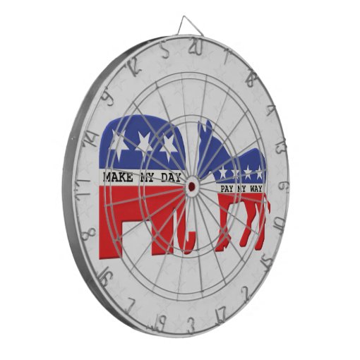 Difference Between Republicans And Democrats Funny Dartboard | Zazzle