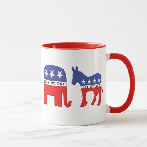 Difference Between Republicans and Democrats Funny Mug
