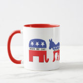 Difference Between Republicans And Democrats Funny Mug | Zazzle