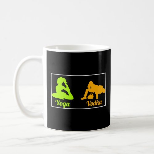 Difference Between Yoga And Vodka St Patricks Day  Coffee Mug