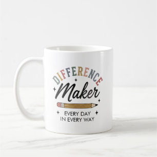 Difference Maker Appreciation Gift School Teacher Coffee Mug
