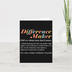 Difference Maker Definition  Card