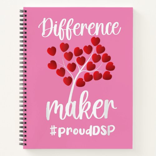 Difference Maker Direct Support Professional gifts Notebook