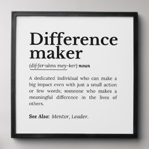 Difference Maker – Inspirational Quote Peel And Stick Photo Tile