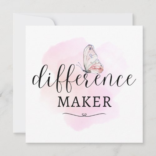 Difference Maker Note Card