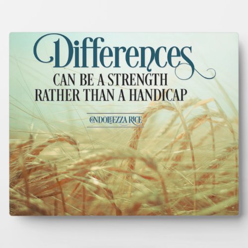 Differences Can Be A Strength Plaque