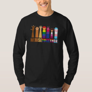 Different Animal Paws We Rise Together T-Shirt