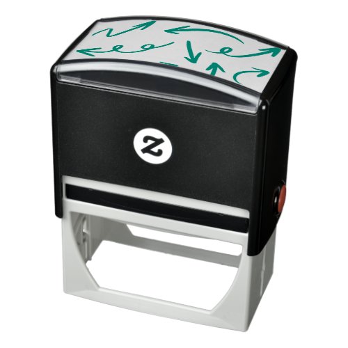 Different arrow vector style self_inking stamp