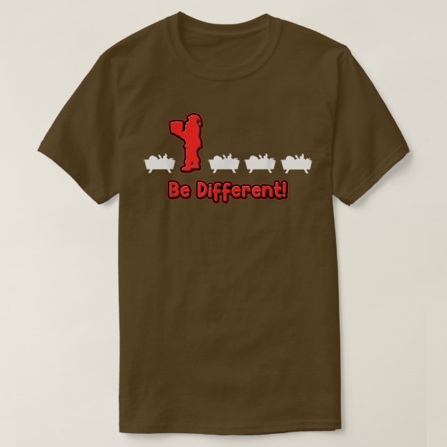 different be Christkind is different funny Santa C T-Shirt (Design Front)