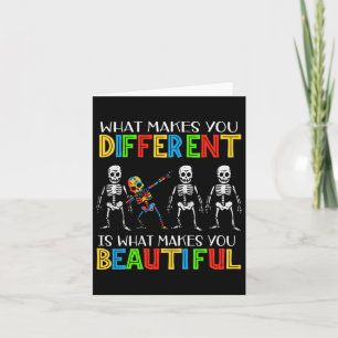 Different Beautiful Autism Awareness Puzzle Piece Card