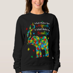 Different Beautiful Autism Awareness Puzzle Piece Sweatshirt