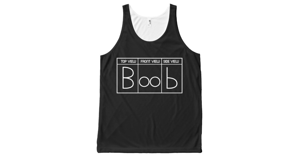 Different Boobs Perspective View Funny Female All-Over-Print Tank