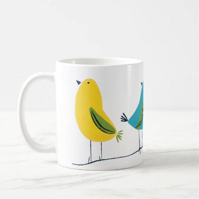 Different Colored Birds on a MUG (Left)