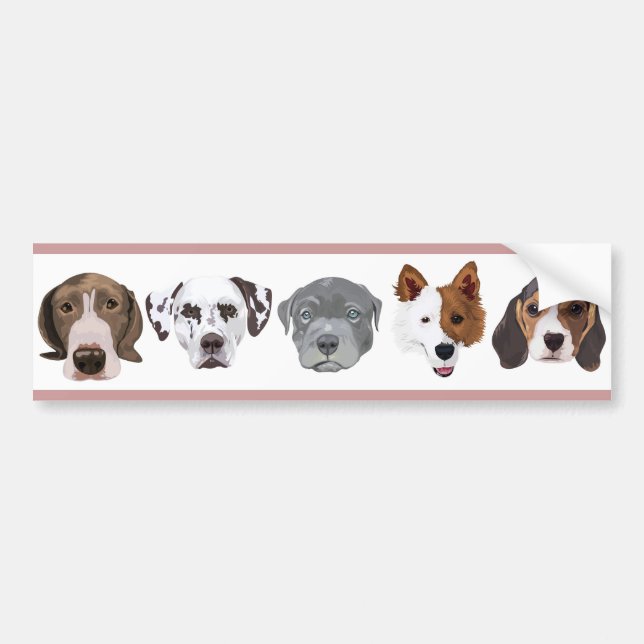 Different Dog Bumper Sticker (Front)